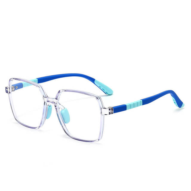 TR90 candy color blue light children glasses