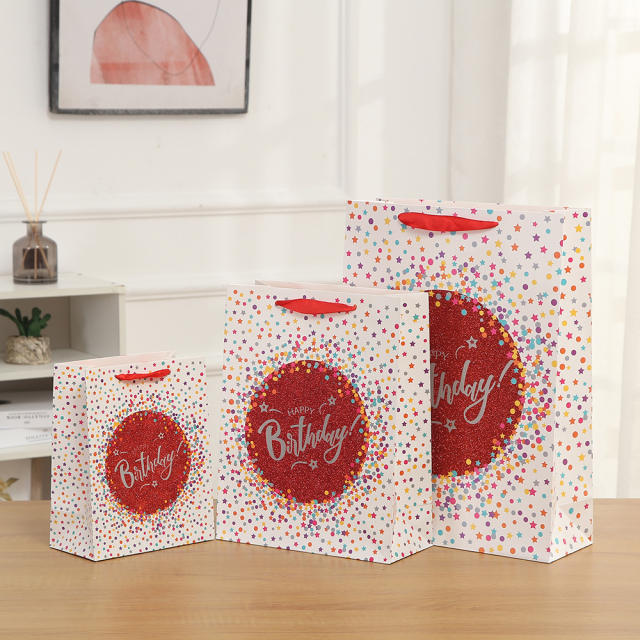 Happy birthday paper bag gift bag