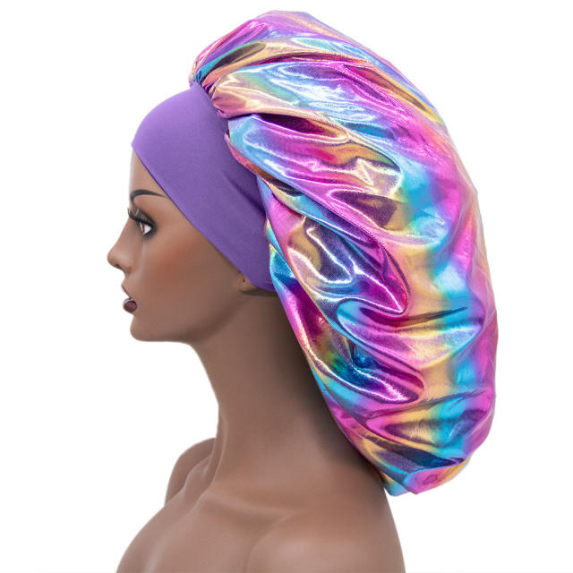 Large size laser satin bonnets