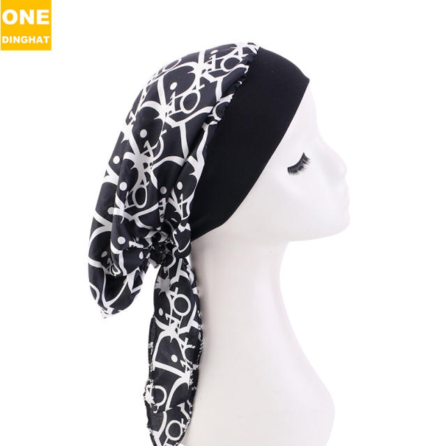 Imitation silky satin women bonnets