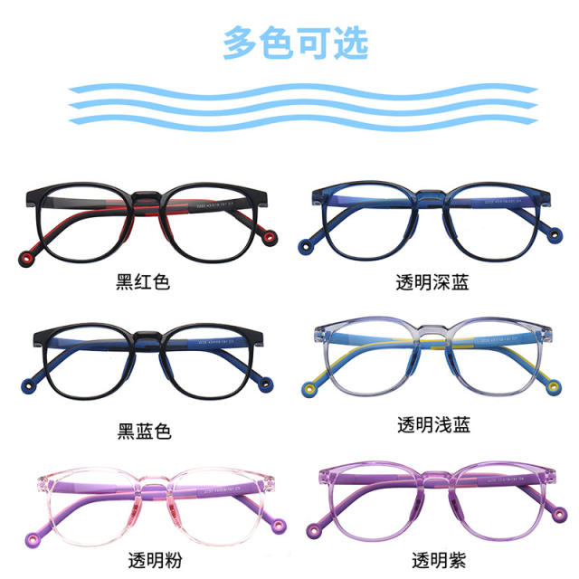 TR90 colorful blue light glasses for kids