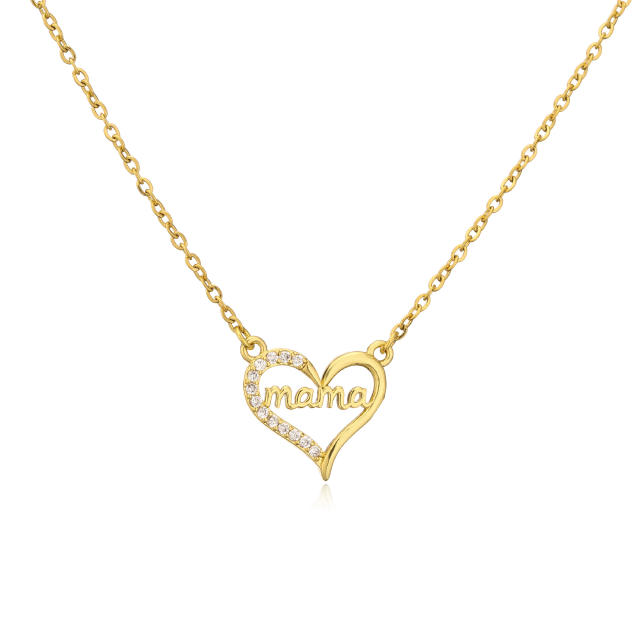 18KG MAMA letter copper mother's day necklace