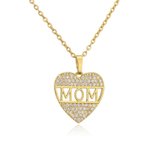18KG MAMA letter copper mother's day necklace