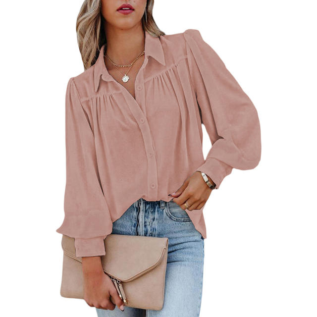 Summer Plain color women blouse