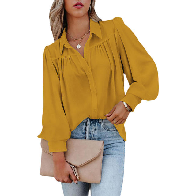 Summer Plain color women blouse