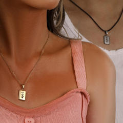 Hot sale his queen her king stainless steel pendant couple necklace