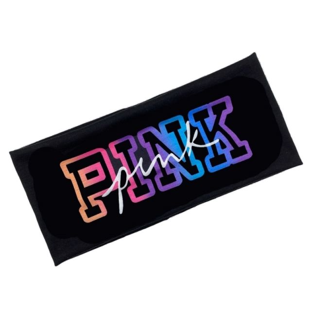 Y2K hot sale pink letter elastic headband