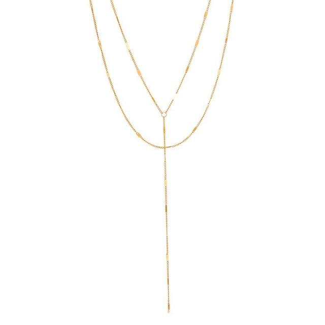 Dainty stainless steel chain necklace