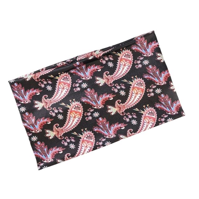 Colorful butterfly printing wide elastic headband