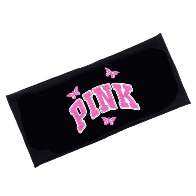 Y2K hot sale pink letter elastic headband