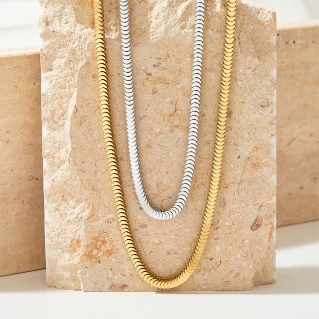 Easy match stainless steel chain necklace