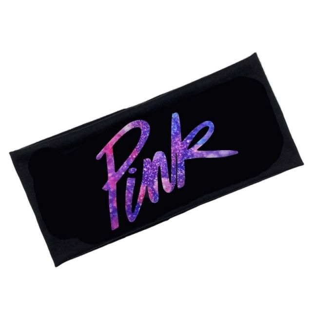 Y2K hot sale pink letter elastic headband