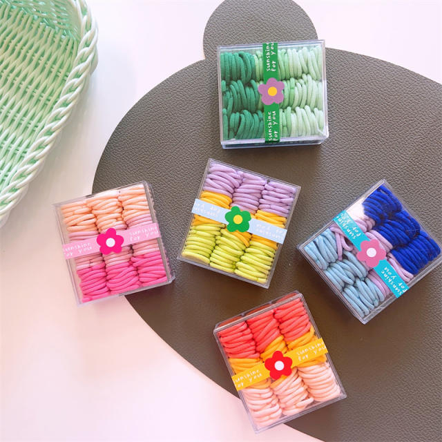 Korean fashion colorful hair rubber band for kids