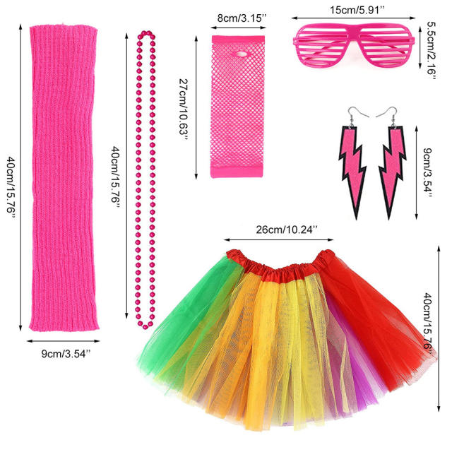 80s party and ball personality decoration set