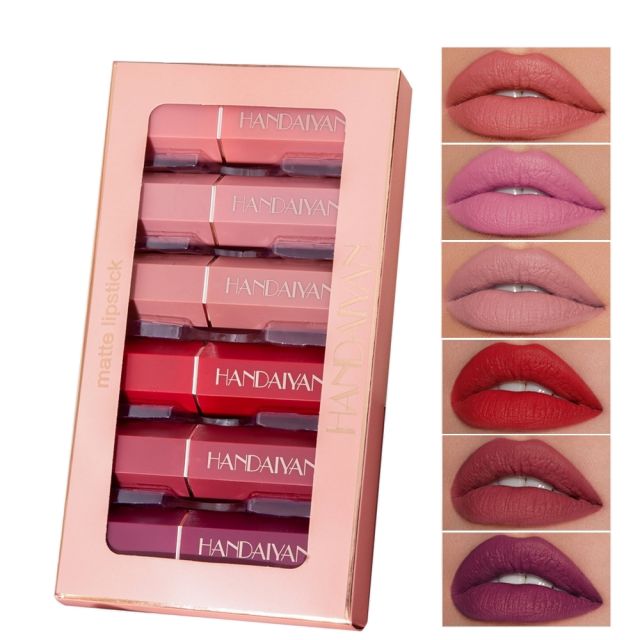 6pcs red color sereis Matte lipstick