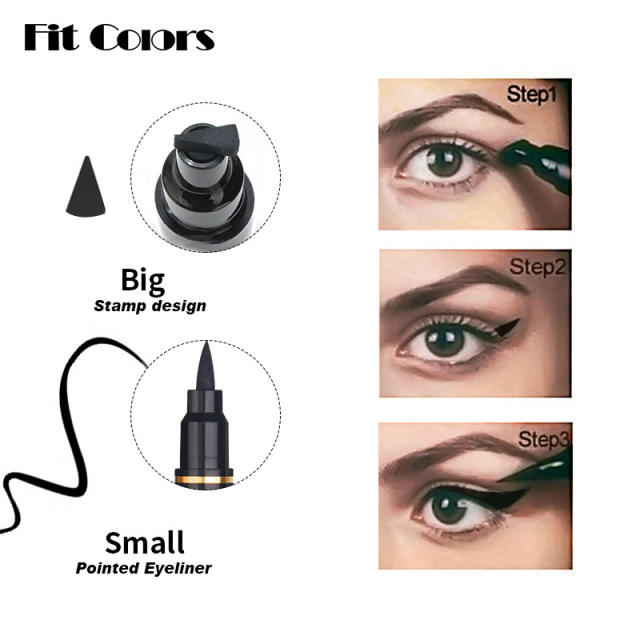 Waterproof and sweat proof liquid eyeliner pen