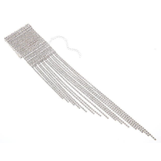 Luxury diamond tassel wedding bracelet