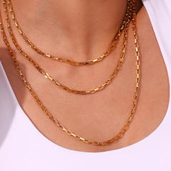 18KG simple stainless steel chain necklace waist chain bracelet anklet