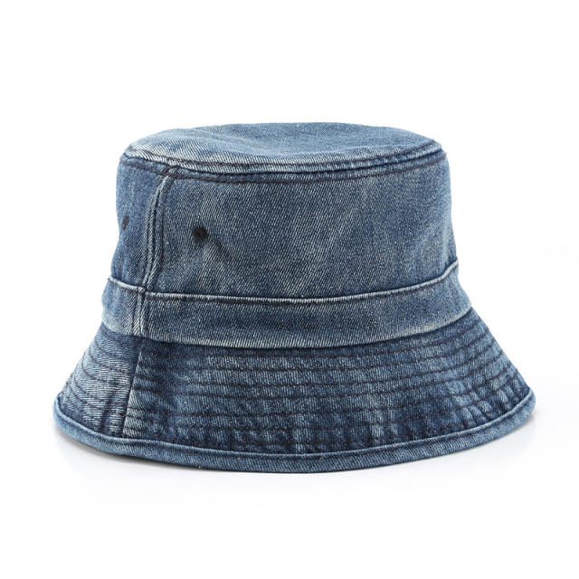 Korean fashion denim bucket hat