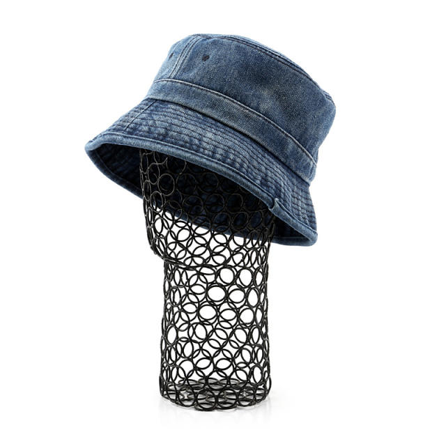 Korean fashion denim bucket hat