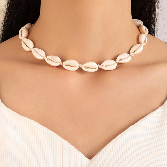 Beach trend shell sereies choker necklace