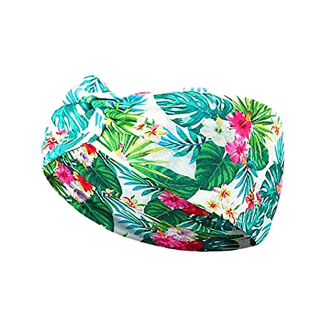 Boho vacation pattern turban headband