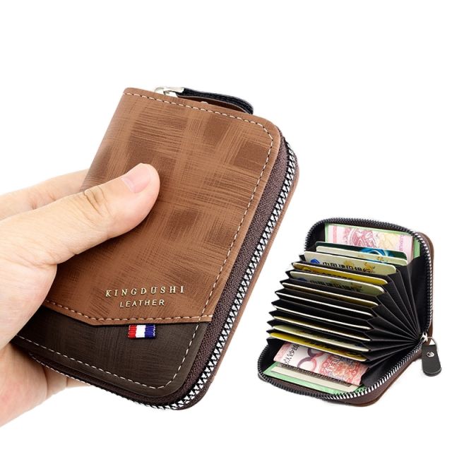 Small size large capacity card holder wallet purse for men