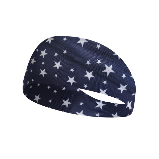 American flag pattern sports headband for men