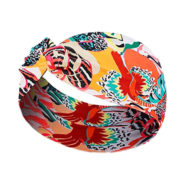 Boho vacation pattern turban headband