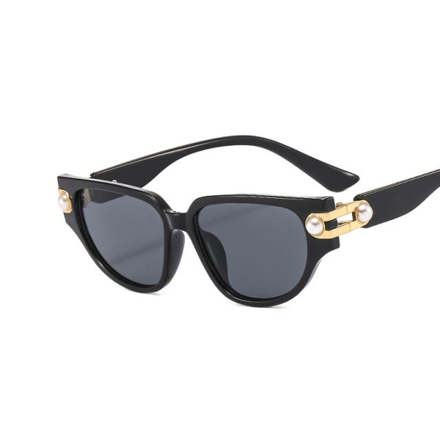 INS trend pearl bead unique sunglasses