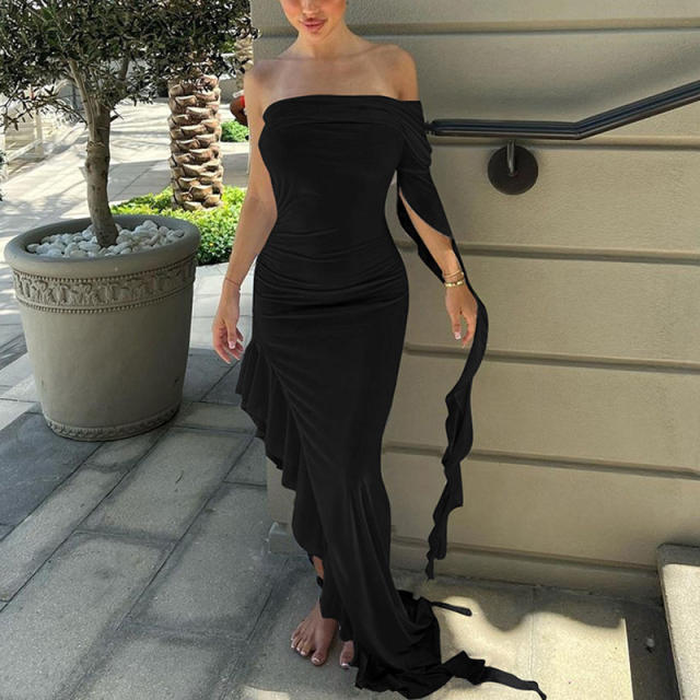 Elegant off shoulder sexy dress