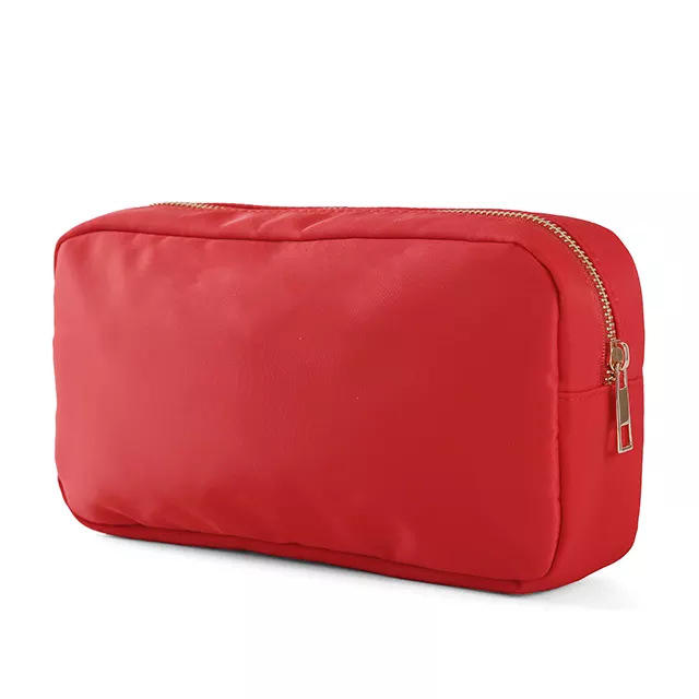 Korean fashion plain color nylon cute cosmetic bag wash bag