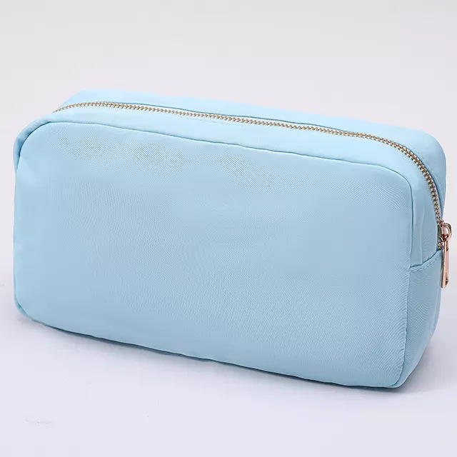Korean fashion plain color nylon cute cosmetic bag wash bag