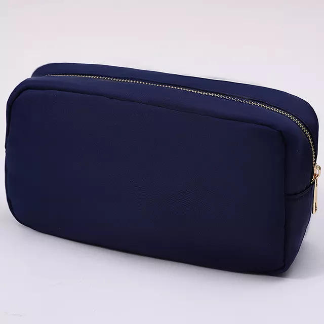 Korean fashion plain color nylon cute cosmetic bag wash bag