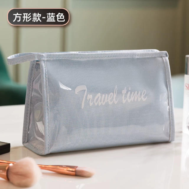 TPU jelly color waterproof travel wash bag cosmetic bag