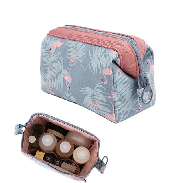 Creative color pattern cosmetic bag