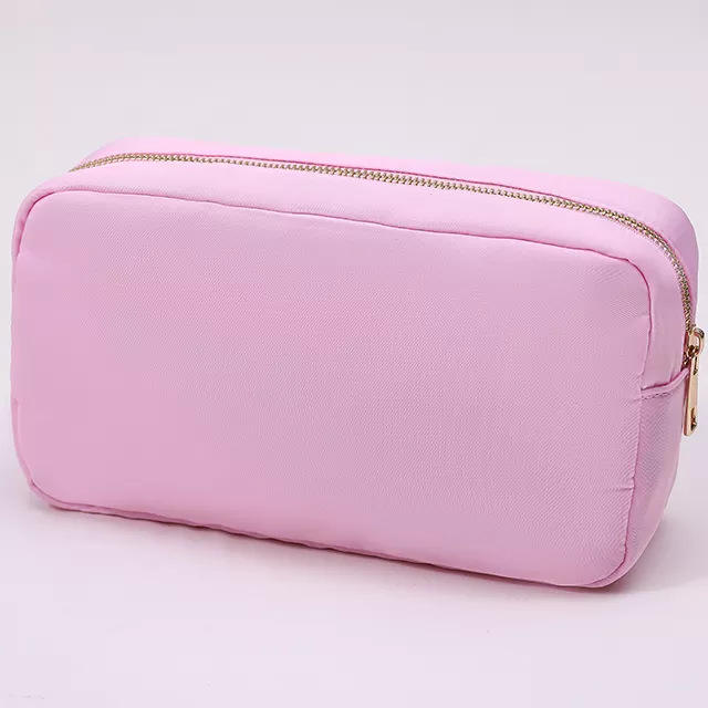 Korean fashion plain color nylon cute cosmetic bag wash bag