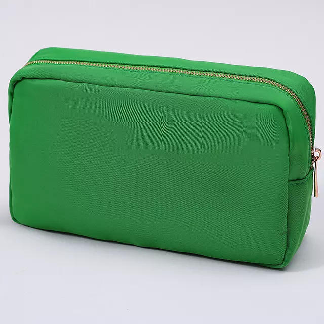 Korean fashion plain color nylon cute cosmetic bag wash bag