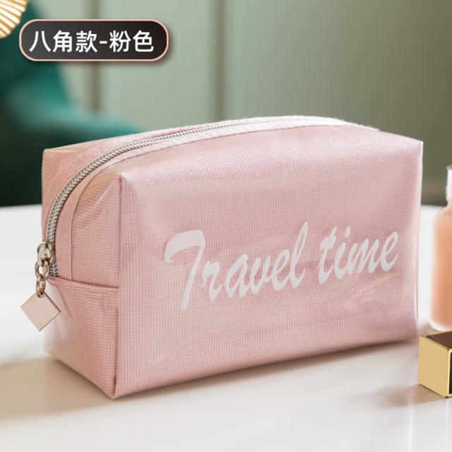 TPU jelly color waterproof travel wash bag cosmetic bag