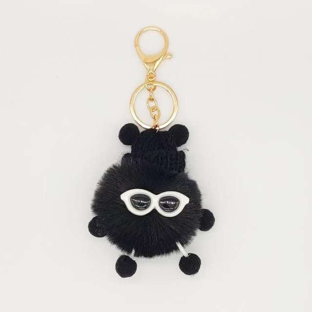 INS hot sale fluffy elfin keychain