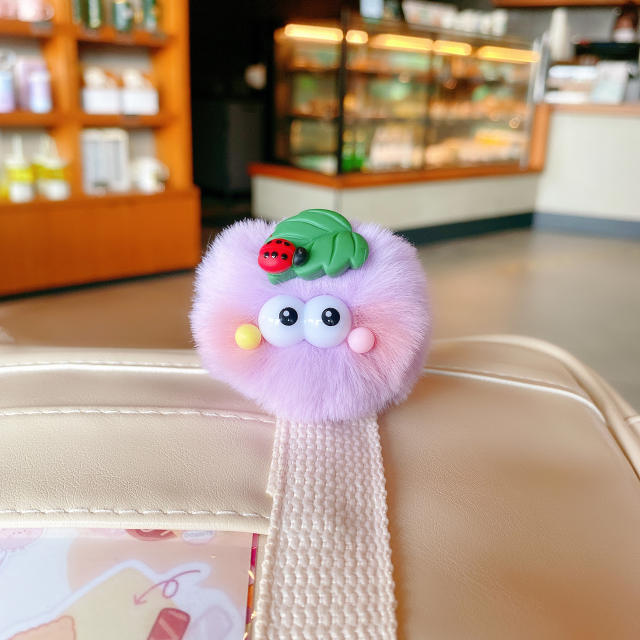 Creative ins trend cute elfin fluffy keychain