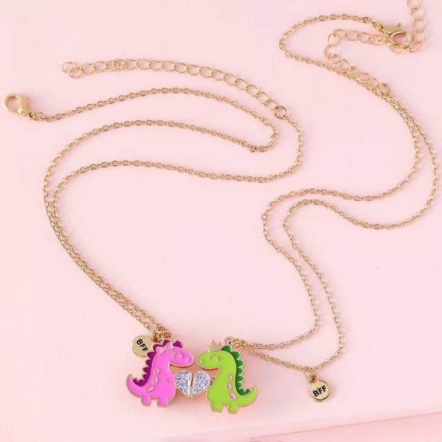 Cute enamel dinosaur BFF friends for kids