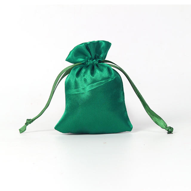 Plain color stain string jewelry bag