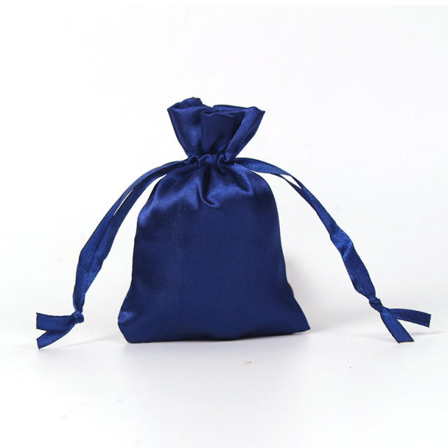 Plain color stain string jewelry bag