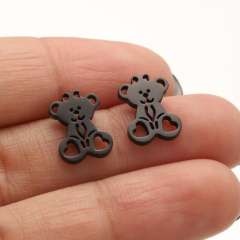 Hiphop cute birds deer animal cheap price stainless steel studs earrings