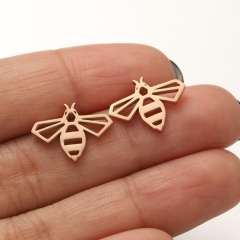 Hiphop cute birds deer animal cheap price stainless steel studs earrings