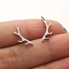 Hiphop cute birds deer animal cheap price stainless steel studs earrings