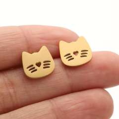 Hiphop cute birds deer animal cheap price stainless steel studs earrings