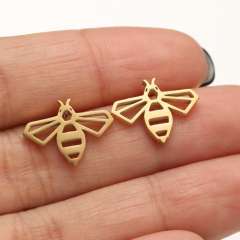 Hiphop cute birds deer animal cheap price stainless steel studs earrings
