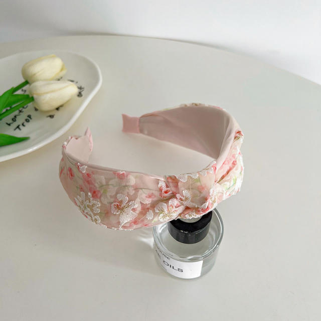 Korean fashion floral knotted headband